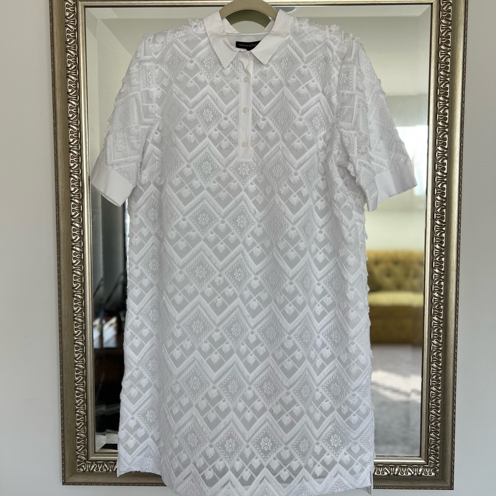 Banana Republic Embroidered Shift Dress NWT XL